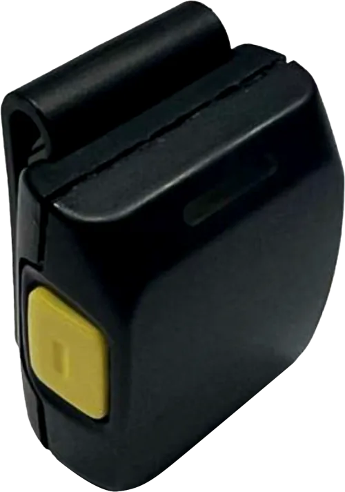Officer Safety Device, a small wearable unit with a yellow duress button